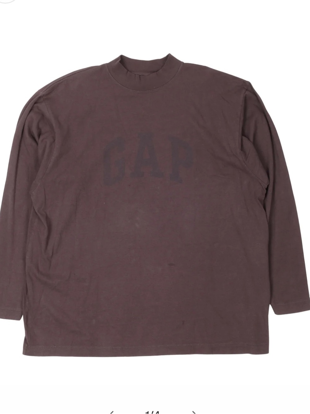 Yeezy X Gap By Balenciaga Mock neck dove tee - limited drop - large NWOT - Picture 2 of 7